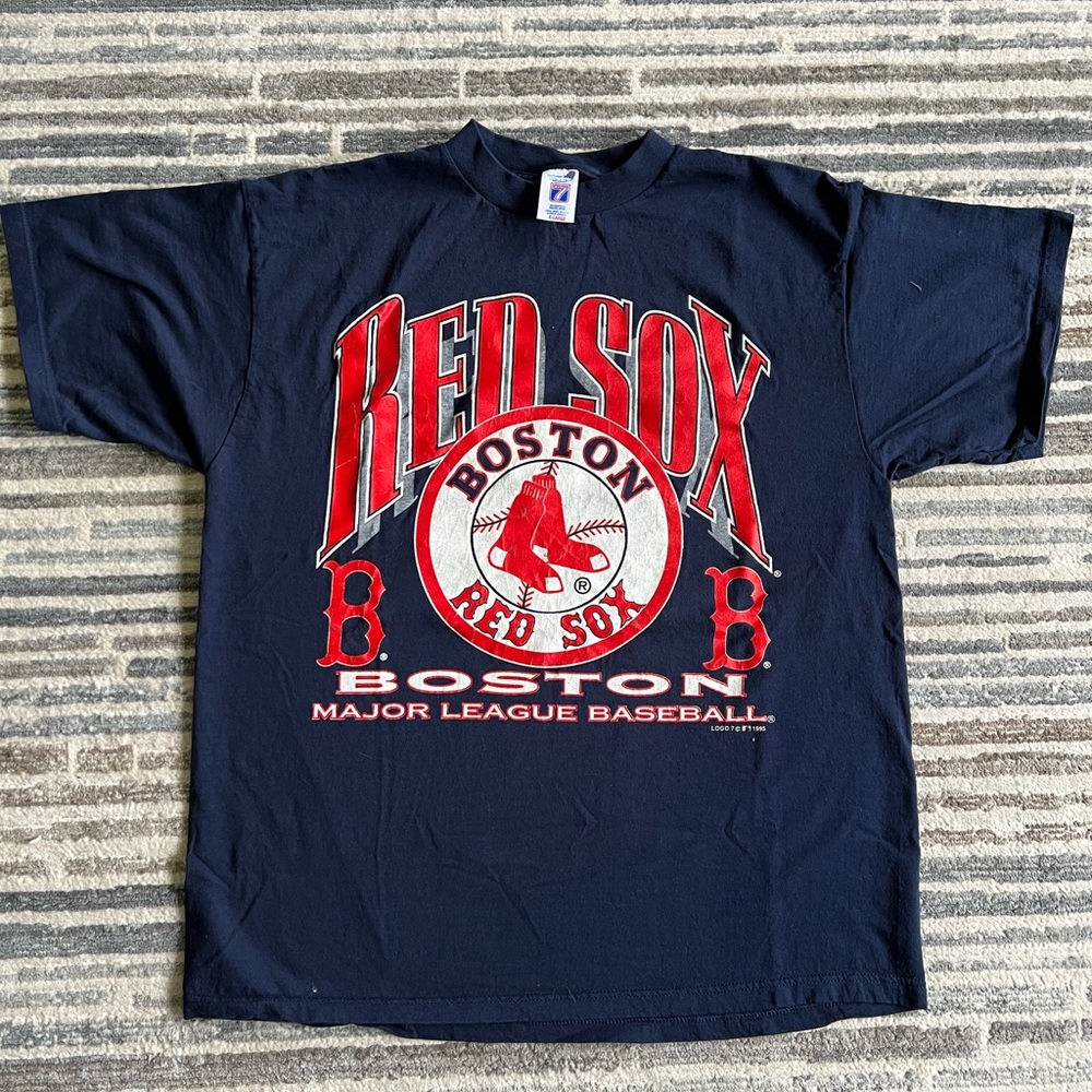 Vintage MLB Boston Red Sox Logo7 T shirt